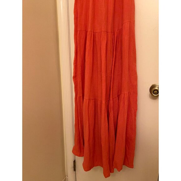 King Universal Women’s Sleeveless Cottage Core Beachy Orange Small - Picture 12 of 16